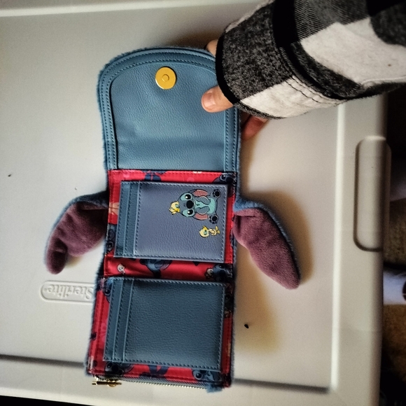 Loungefly Fuzzy Stitch Backpack & Wallet - Box Lunch Exclusive - Picture 12 of 14